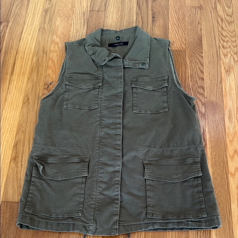 J Brand Olive Utility Vest